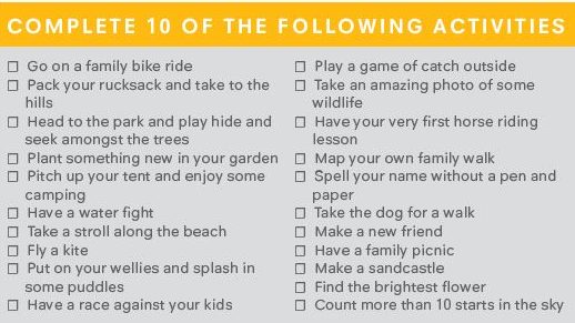 Active Family Checklist